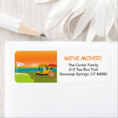 Thanksgiving Golf Cart With Moving Boxes  Etiket (Insitu)