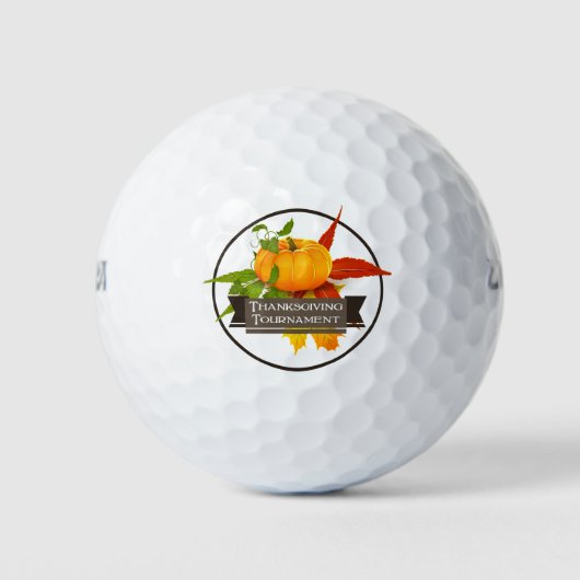 Thanksgiving Golf Tournament, Golf Balls Golfballen (Voorkant)