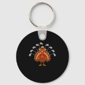 Thanksgiving Golf Turkey Funny Turkey Day Golf Cli Sleutelhanger (Voorkant)