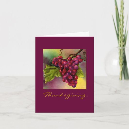 Thanksgiving Grafiek Cluster Wish Feestdagen Kaart (Voorkant)
