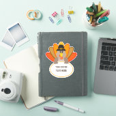 Thanksgiving Grappig Turkije aangepaste tekst sjab Sticker (iPad Cover)