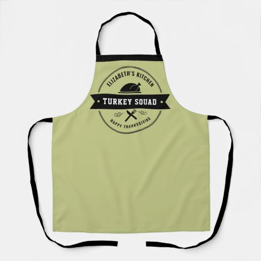 Thanksgiving Grappig Turkije Schort (Voorkant)