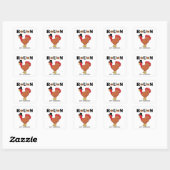 Thanksgiving Grappige quotes Vierkante Sticker (Vel)