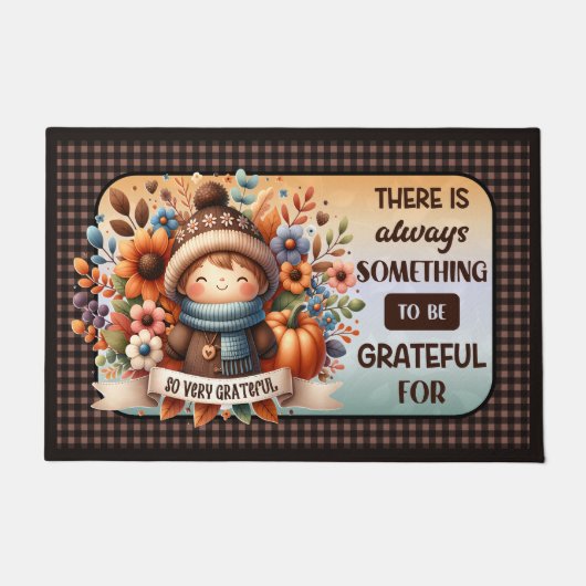 Thanksgiving Grateful Doormat Deurmat (Voorkant)
