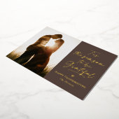 Thanksgiving Grateful Season Folie Folie Feestdagenkaart (Gedraaid)