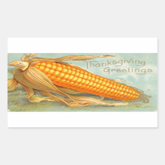 Thanksgiving Greetings Corn over de Sticker van d