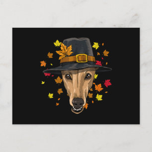 Thanksgiving Greyhound Pelgrim Kostuum Heren Dames Briefkaart