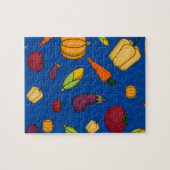 Thanksgiving groenten patroon kinder legpuzzel (Horizontaal)