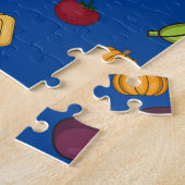 Thanksgiving groenten patroon kinder legpuzzel (Zijkant)