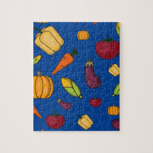 Thanksgiving groenten patroon kinder legpuzzel (Verticaal)