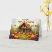 Thanksgiving Groentewoning Kaart (Gele Bloem)