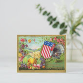 Thanksgiving groeten 1906 briefkaart (Staand voorkant)