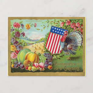 Thanksgiving groeten 1906 briefkaart