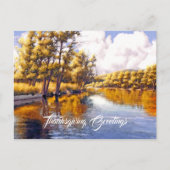 Thanksgiving groeten. Autumn Scenery Feestdagenkaart (Voorkant)
