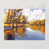 Thanksgiving groeten. Autumn Scenery Feestdagenkaart (Voorkant)