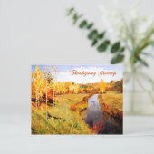 Thanksgiving Groeten. beeldende kunst Briefkaart (Staand voorkant)
