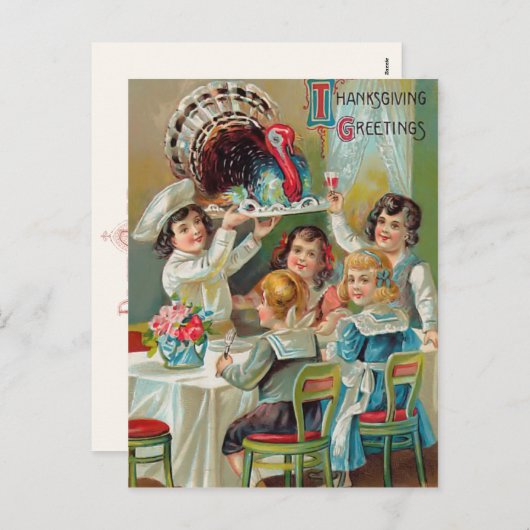 Thanksgiving Groeten Briefkaart (Voorkant / Achterkant)
