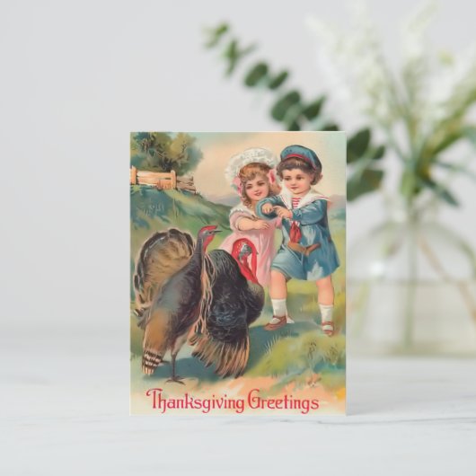 Thanksgiving Groeten Briefkaart (Staand voorkant)