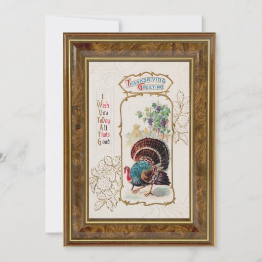  Thanksgiving Groeten en Turkije Feestdagenkaart (Voorkant)