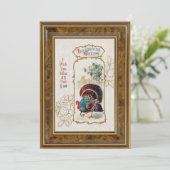  Thanksgiving Groeten en Turkije Feestdagenkaart (Staand voorkant)