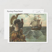 Thanksgiving groeten feestdagenkaart (Voorkant / Achterkant)