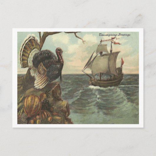 Thanksgiving groeten feestdagenkaart (Voorkant)