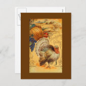 Thanksgiving groeten feestdagenkaart (Voorkant / Achterkant)