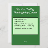 Thanksgiving groeten, herfst, ZSSG Feestdagenkaart (Achterkant)