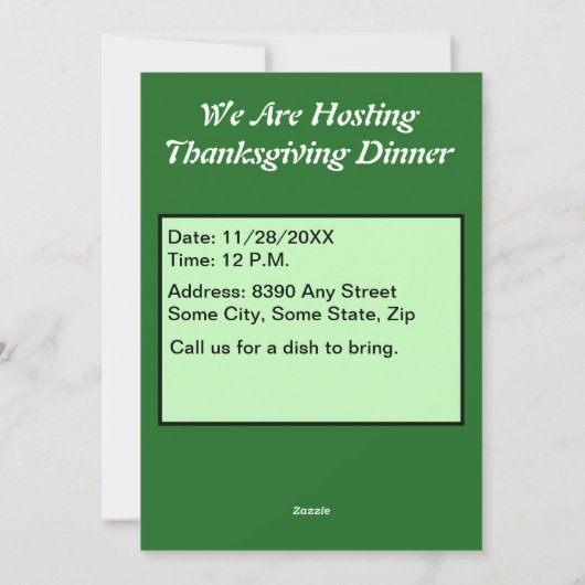  Thanksgiving groeten, herfst, ZSSG Feestdagenkaart (Achterkant)