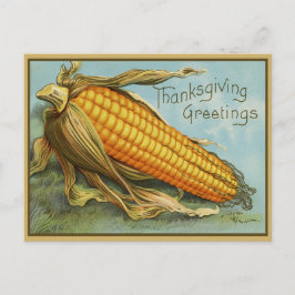 Thanksgiving Groeten Maïs Feestdagenkaart
