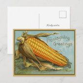  Thanksgiving Groeten Maïs Feestdagenkaart (Voorkant / Achterkant)