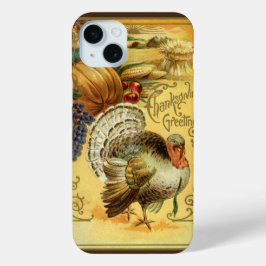 Thanksgiving Groeten met Turkije iPhone 15 Mini Hoesje