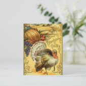  Thanksgiving Groeten met Turkije Feestdagenkaart (Staand voorkant)