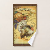  Thanksgiving Groeten met Turkije Handdoek (Handdoek)