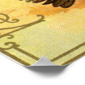  Thanksgiving Groeten met Turkije Poster (Hoek)