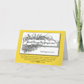 Thanksgiving Groeten Mooie maïs Feestdagen Kaart (Achterkant)