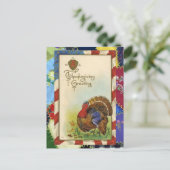  Thanksgiving Groeten & Quilt Briefkaart (Staand voorkant)