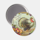  Thanksgiving Groeten Ronde Magneet (Voorkant / Achterkant)