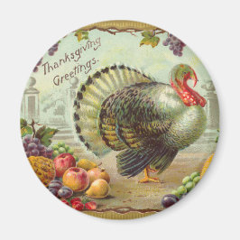  Thanksgiving Groeten Ronde Magneet
