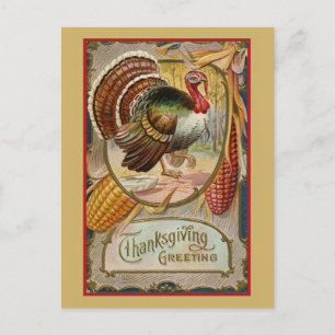 Thanksgiving Groeten Turkije Briefkaart