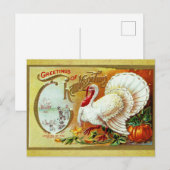  Thanksgiving Groeten Turkije Briefkaart (Voorkant / Achterkant)