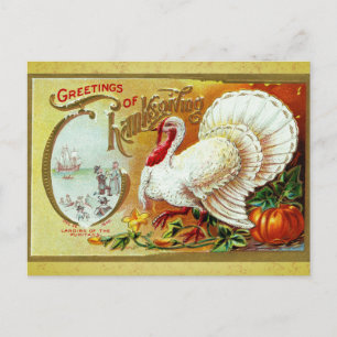  Thanksgiving Groeten Turkije Briefkaart
