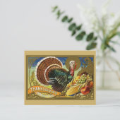  Thanksgiving Groeten Turkije Briefkaart (Staand voorkant)