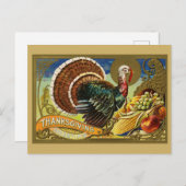  Thanksgiving Groeten Turkije Briefkaart (Voorkant / Achterkant)