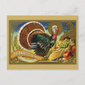  Thanksgiving Groeten Turkije Briefkaart (Voorkant)
