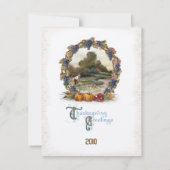 Thanksgiving Groeten Uitnodigingen (Achterkant)