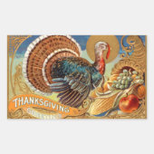 Thanksgiving Groetings  Sticker (Voorkant)