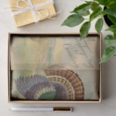  Thanksgiving Groetings Turkije Rustic Tissuepapier (Geschenk)