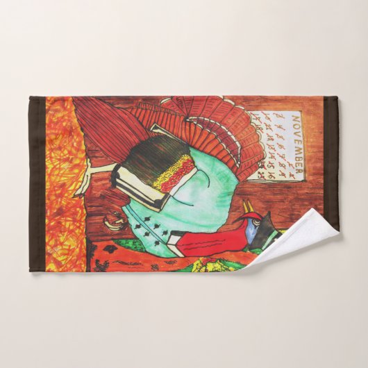 THANKSGIVING GROOT ESCAPE TURKEY HANDDOEK (Handdoek)