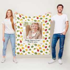 Thanksgiving Grootouders Cadeau Herfst Laat Kleurr Fleece Deken